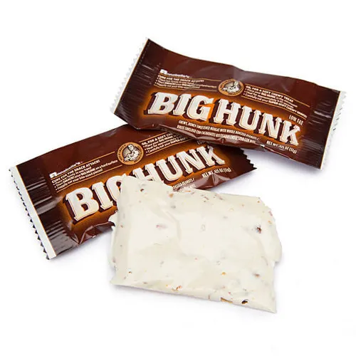 Bulk Big Hunk Peanut Candy Bar, Taffy