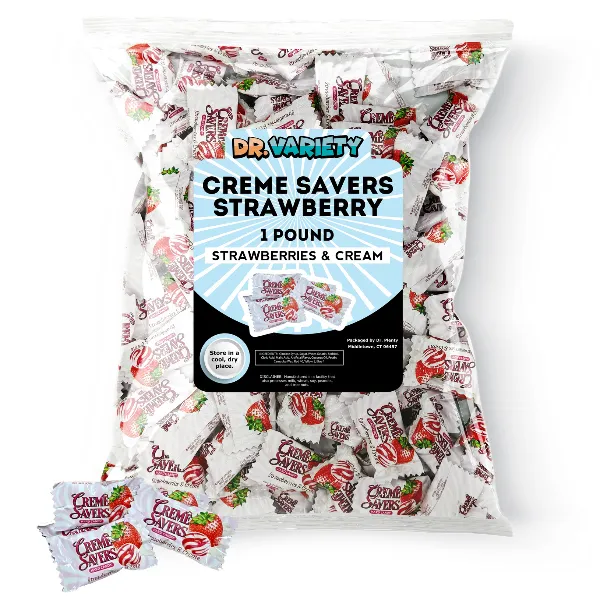 Creme Savers Strawberry Bulk - Iconic Candy  Candy