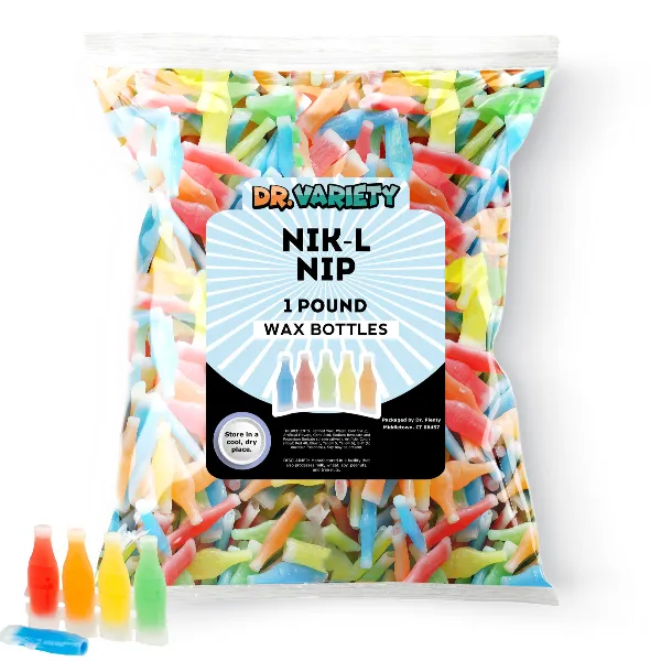 Nik L Nips Wax Bottle Candy - Charms Concord Candy