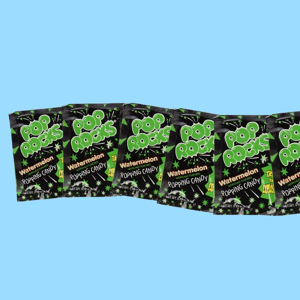 Pop Rocks Water Melon, Green, 72pk, Dr. Variety